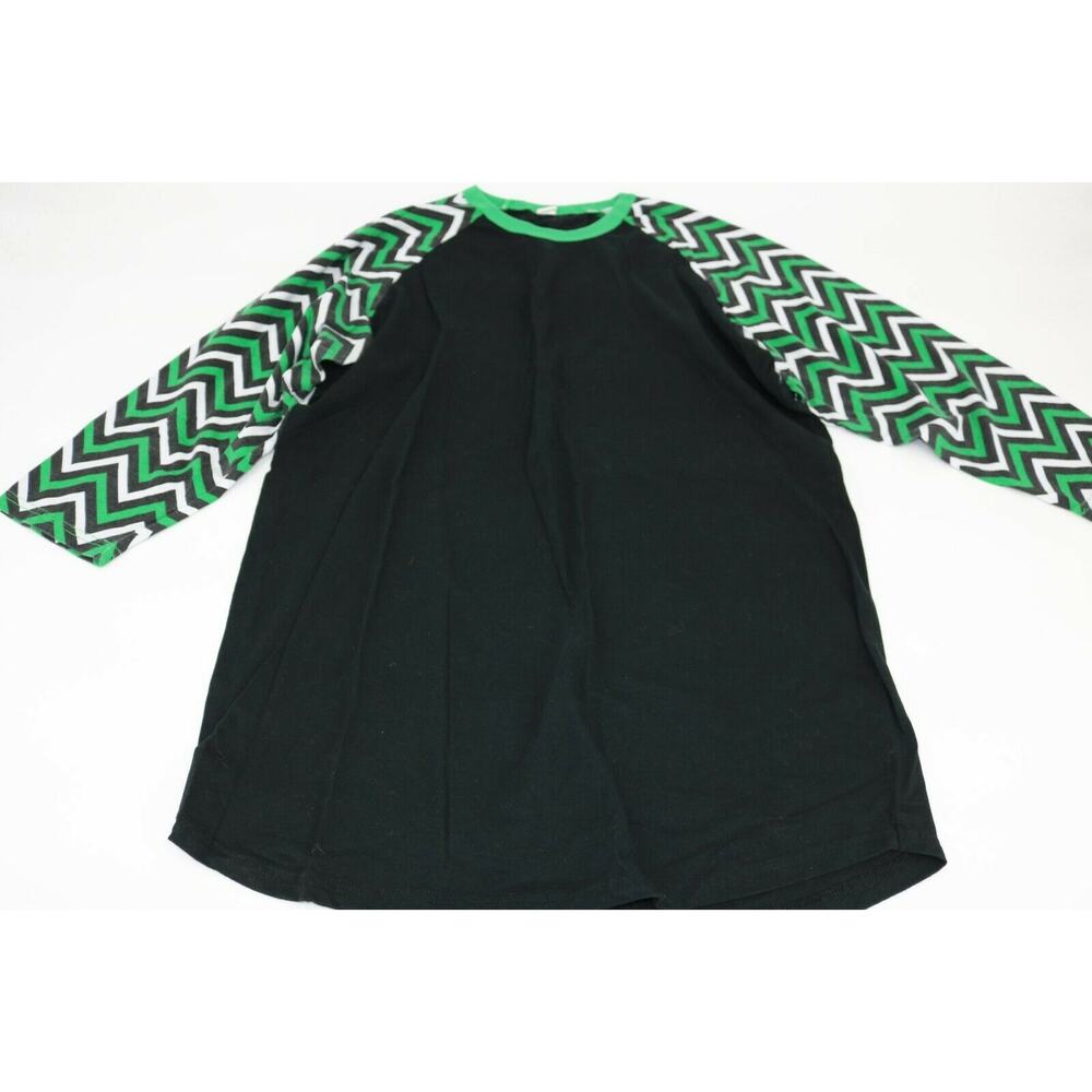 Unbranded Women’s Shirt Long Sleeve Print Solid Black Green Casual No Tag/Size